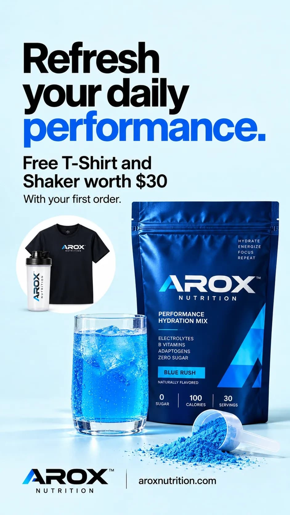 Example ad created by LoveRush for a fictional brand