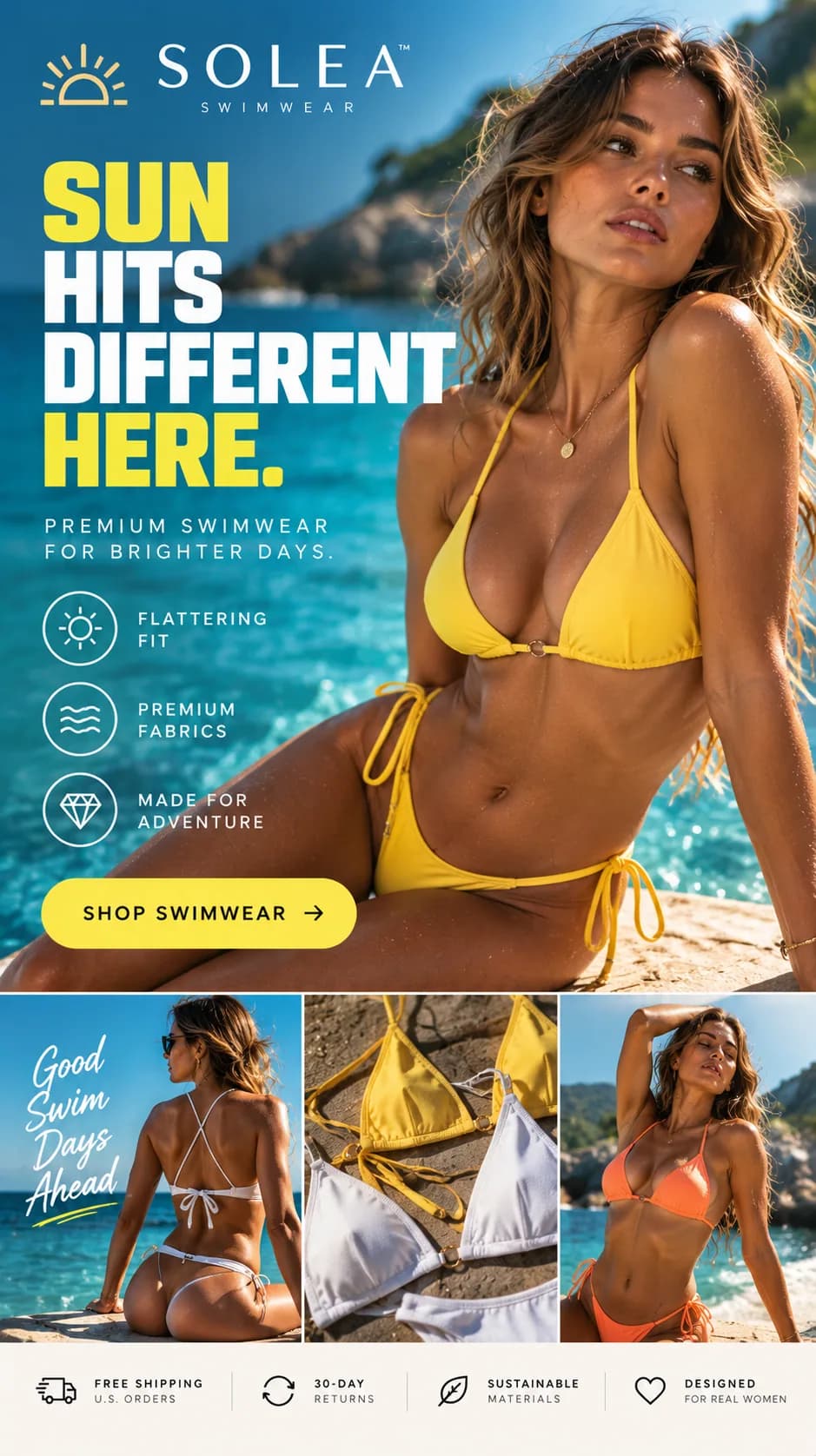 Example ad created by LoveRush for a fictional brand