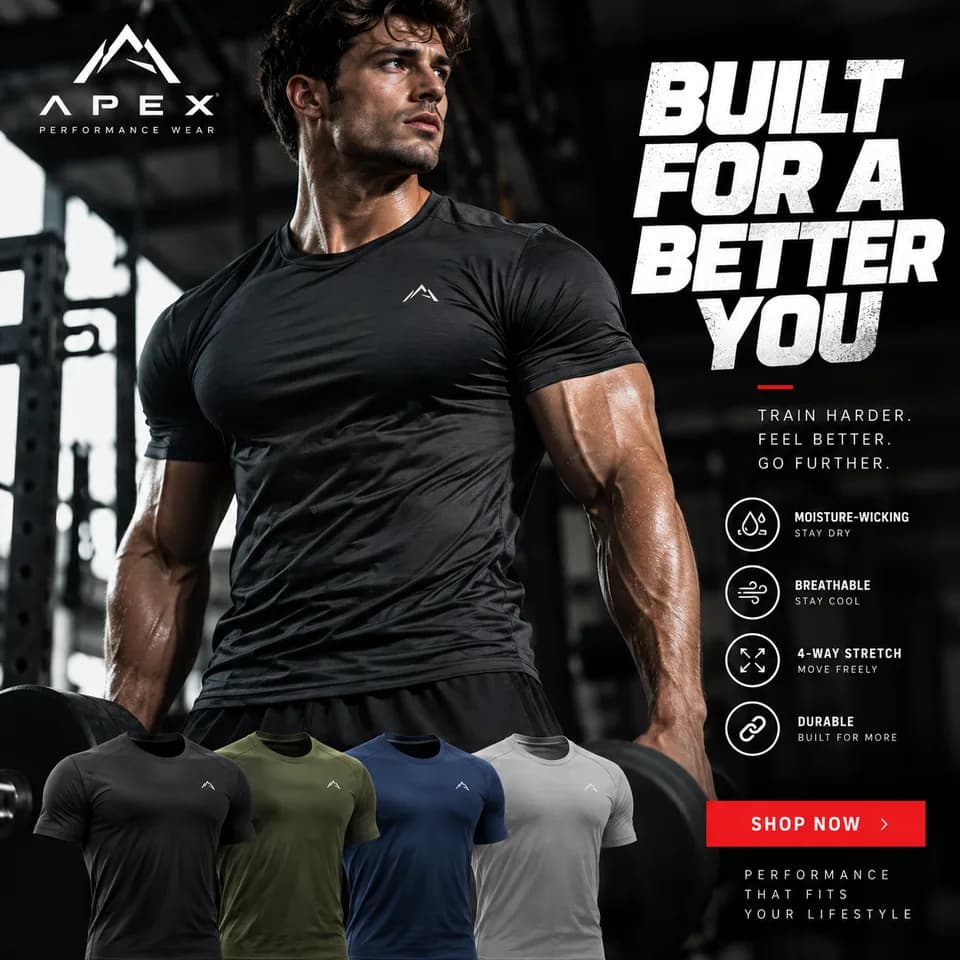 Example ad created by LoveRush for a fictional brand