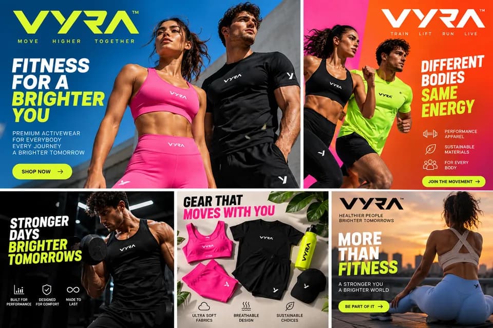 Example ad created by LoveRush for a fictional brand