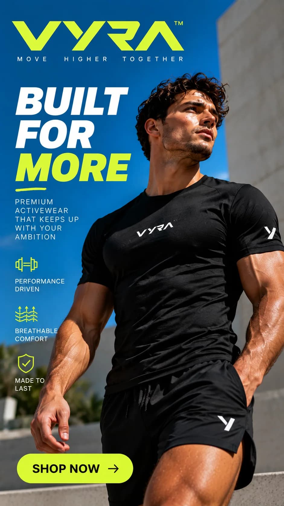 Example ad created by LoveRush for a fictional brand